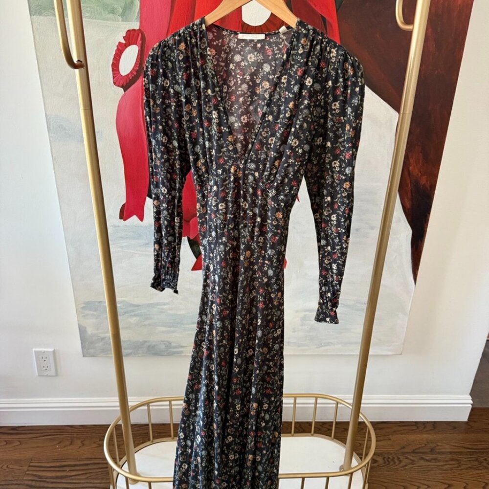 DÔEN CHARLESTON DRESS -- CAMPAGNE FLORAL -- SIZE MEDIUM